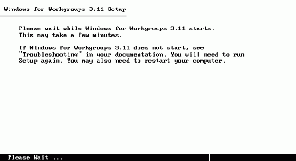  Microsoft Windows for Workgroups